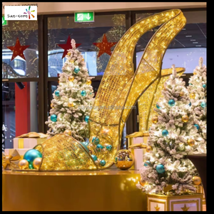 Luces y decoraciones navideñas para exteriores, motivo de zapatos de tacón alto, tacones de aguja, zapatos de tacón, decoración colgante para centros comerciales - Product Image 2