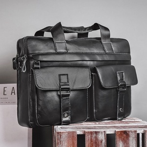 <b>Leather</b> Men Messenger Shoulder Cross Body Bag Genuine <b>Leather</b> <b>Briefcase</b> Men Fashion Real <b>Leather</b> Handbag - Product Image 6