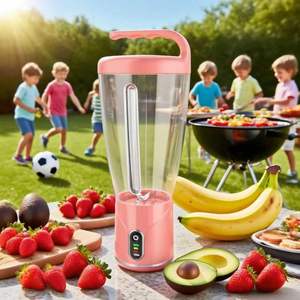 Mixeur portable rechargeable sans fil USB pour smoothies, milkshakes et fruits, avec lame intégrée - Product Image 4