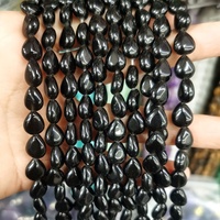 Perles de pierres précieuses naturelles en forme de goutte d'eau, perles en cristal multicolores en forme de goutte d'eau pour la fabrication de bijoux, bracelet DIY, collier, vente en gros