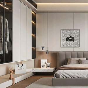 Armoire de luxe italienne sur mesure avec porte en verre durable, mobilier de maison pour chambre à coucher, option de personnalisation - Product Image 2