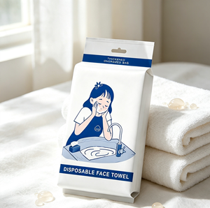 Lot de 100 serviettes jetables non tissées à carreaux, format familial, 20x20cm, épaisses, douces au toucher, sensation 100% <span class=keywords><strong>coton</strong></span> pur, pour le nettoyage domestique - Product Image 1
