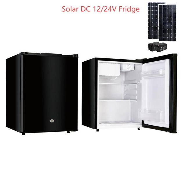 Energy Saving Single Door 68 L 12V 24V Battery Powered DC Solar Freezer Refrigerator