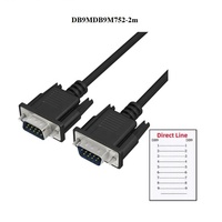 Cable Conector DB9 RS232, Cable de Comunicación de Puerto Serie COM 485, Cable de Línea de Conexión Cruzada Directa de 9 Pines Macho a Hembra