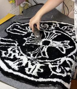 Dining Outdoor Rug Square Patterned Chrome Heart Rug Dining Room Door Bathroom Kitchen Beach Acrylic Various Pokemo Custom <strong>Kaws</strong> - Product Image 1
