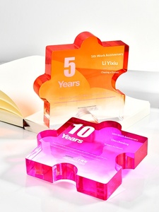 Trofeo <span class=keywords><strong>de</strong></span> Rompecabezas Acrílico Creativo Personalizable, Premios para Aniversarios Corporativos y Reuniones Anuales con Impresión UV y Servicio <span class=keywords><strong>de</strong></span> Diseño Gratuito - Product Image 1