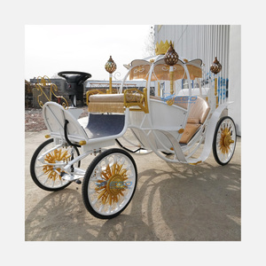 Carruaje de Caballos de Lujo, Cómodo Carruaje Europeo para Bodas, Carruaje de Caballos Romántico Clásico para Bodas - Product Image 1