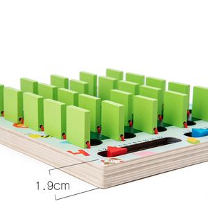 Jeu de mémoire en bois parent-enfant, puzzle éducatif Montessori en bois, jouet de logique et de mémoire pour enfants - Product Image 5
