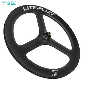 Juego <span class=keywords><strong>de</strong></span> Ruedas Plegables <span class=keywords><strong>de</strong></span> Fibra <span class=keywords><strong>de</strong></span> Carbono SeeMore <span class=keywords><strong>de</strong></span> 20 Pulgadas 451 con Freno <span class=keywords><strong>de</strong></span> Disco, <span class=keywords><strong>Llanta</strong></span> <span class=keywords><strong>de</strong></span> 3 Radios, Juego <span class=keywords><strong>de</strong></span> Ruedas Plegables para <span class=keywords><strong>Bicicleta</strong></span> - Product Image 2