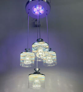 最佳销售室内RGB发光二极管吊灯家居和装饰照明发光二极管手把灯 (FX605/<span class=keywords><strong>3</strong></span> + 1) - Product Image 5