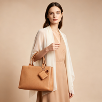 Sac fourre-tout en cuir pour femme avec logo personnalisé, fabrication OEM/ODM, étiquette privée, avec mini porte-cartes, grande capacité, sac à main de travail