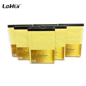 Lehui School College Universal Canary 8.5X11inch 50Sheets Yellow Perforated Writing Pad/Notebook Paper