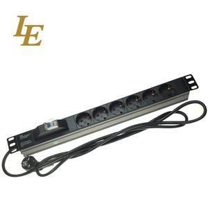 PDU Vertical de 12 Vías con Enchufes Schuko Europeos Tipo Alemán, PDU Horizontal con Interruptor de Encendido/Apagado DIN49441 - Product Image 3