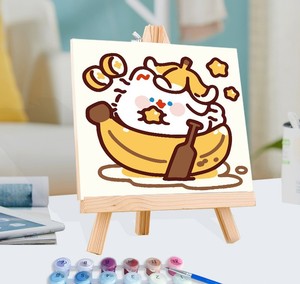 Pintura por Números de Dibujos Animados, Estilo Curativo, <span class=keywords><strong>Flores</strong></span> <span class=keywords><strong>Pintadas</strong></span> a Mano, Pintura <span class=keywords><strong>al</strong></span> Óleo para Niños - Product Image 4