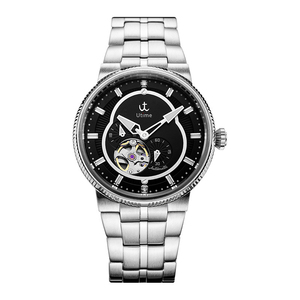 Montre-bracelet mécanique de luxe pour homme avec tourbillon, boîtier en acier inoxydable, fond squelette, automatique - Product Image 6