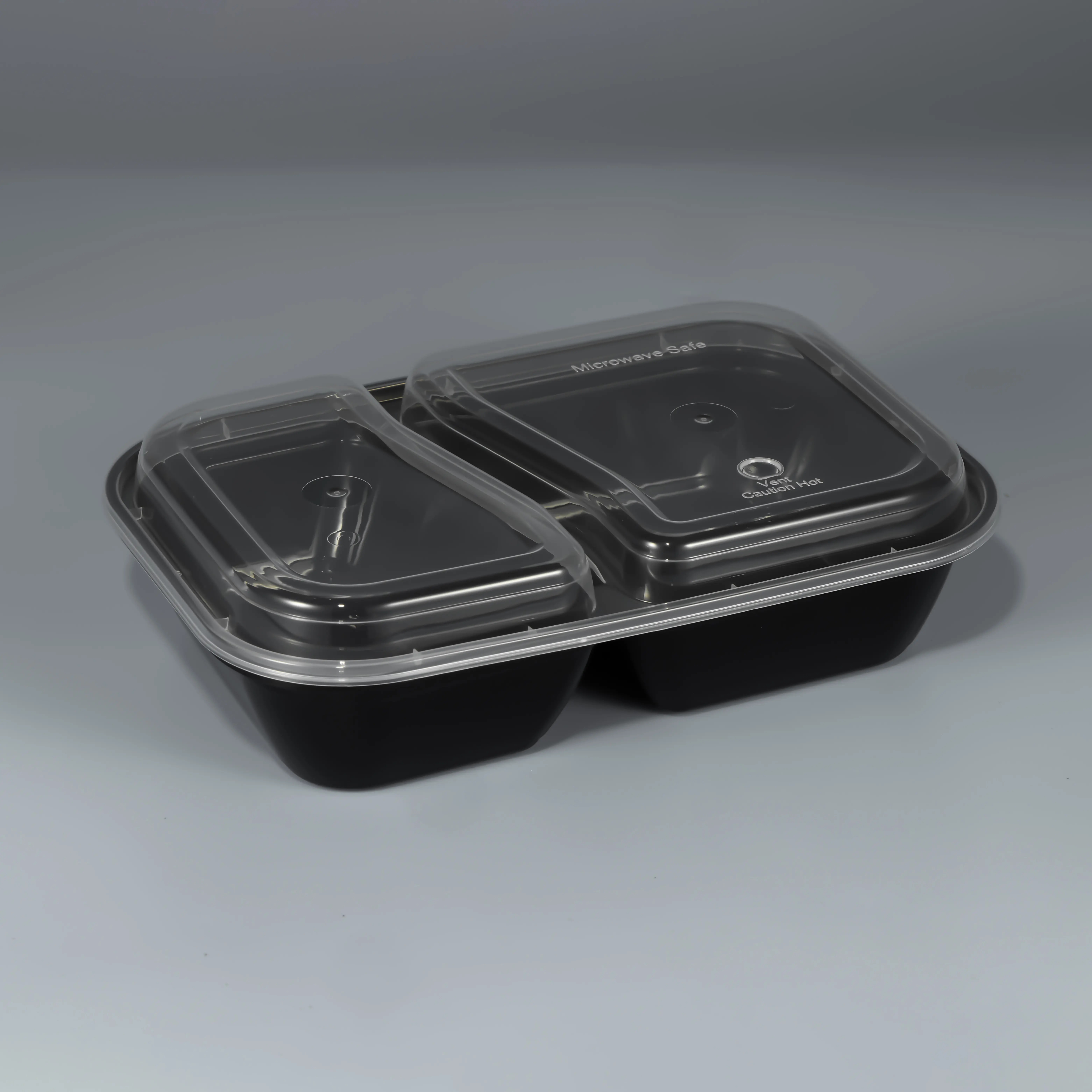 Hd Customize To Go Take Away Out Lunch Box Disposable Bento Box Plastic Pp Food Container With Vented Lid