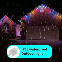 Lumières extérieures permanentes intelligentes avec contrôle par application WiFi, étanches IP67, LED RGBIC pour la décoration des fêtes