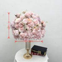 Usine de fleurs artificielles DKB, vente en gros de boules de fleurs, centres de table, roses en soie, grandes boules de fleurs artificielles de 40 cm, 50 cm, 60 cm
