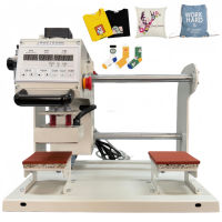 Mesin Press Panas Pneumatik Portabel Ukuran Kecil Grosir 10x10 15x15 20x20 20x30 untuk Transfer Film Sublimasi Logo/Label Pakaian Dalam/Bra