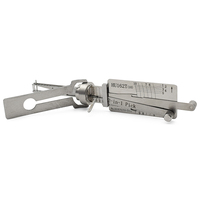 LISHI 2016 HU162T(10) Outil de serrurier professionnel 2-en-1 en acier inoxydable pour l'ouverture de serrures de portières de voiture