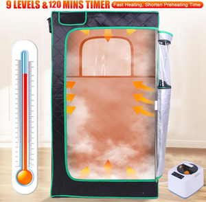 Prix bon marché Maison portable de style moderne Cube de <span class=keywords><strong>spa</strong></span> Salle de sauna à vapeur humide pliable à sueur privée - Product Image 3