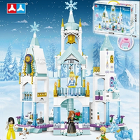 Ensemble de jouets château de princesse en blocs de construction pour filles, éducatif et amusant