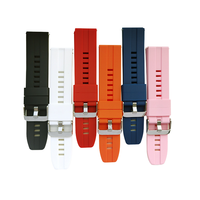 Bracelets de montre en silicone respirants à dégagement rapide 20 22 mm multicolores camouflage avec boucle ardillon tendance