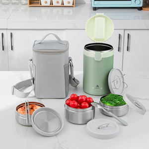 Hot bán <span class=keywords><strong>Logo</strong></span> tùy chỉnh thiết kế mới không bị rò rỉ cách điện thực phẩm Jar chai thực phẩm/Nồi trẻ em Hộp Ăn Trưa - Product Image 4