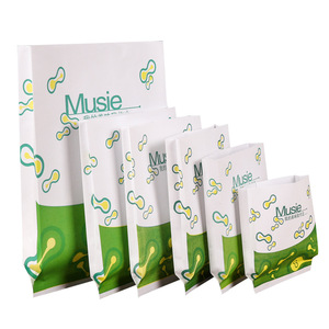 Factory Price Cheap Wholesale Fast Food Bag Plain Food Carry Bag Takeout Kraft <b>Paper</b> Bags With Greaseproof Film - Product Image 1