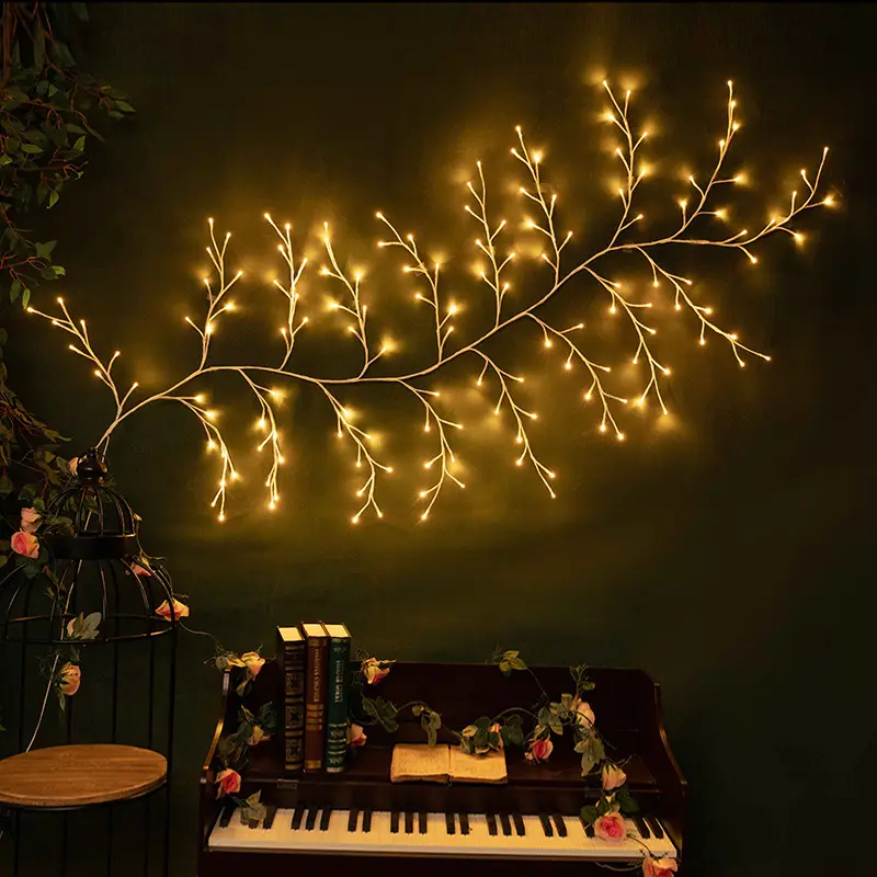 New led branch cane light USB control merry Christmas wedding decoration light string