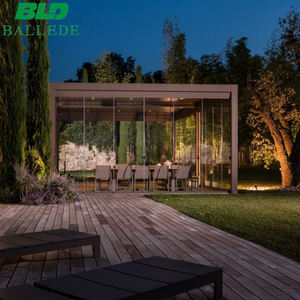 Grande Pergola europea tetto a lamelle serra esterna <span class=keywords><strong>Gazebo</strong></span> in ferro battuto Sun Room - Product Image 1