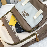 Sac à dos scolaire multifonctionnel en nylon 2025, imperméable, pour garçons et filles, avec port USB et fermeture éclair tendance – Vente directe usine