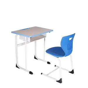New Design School Desk And Chair Metal Tube School Desk And Chair Set