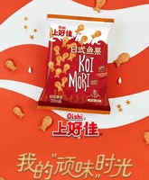 Snacks Salados Inflados Shanghaojia al por Mayor, Chips Japoneses con Sabor a Pescado, Frutas y Algas Marinas, 80g*12