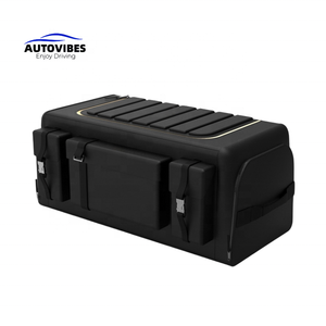 Trunk Organizer Collapsible Folding Foldable Car Storage Box Black Color Place Multi Usage Collapsible Car Trunk Storage Box