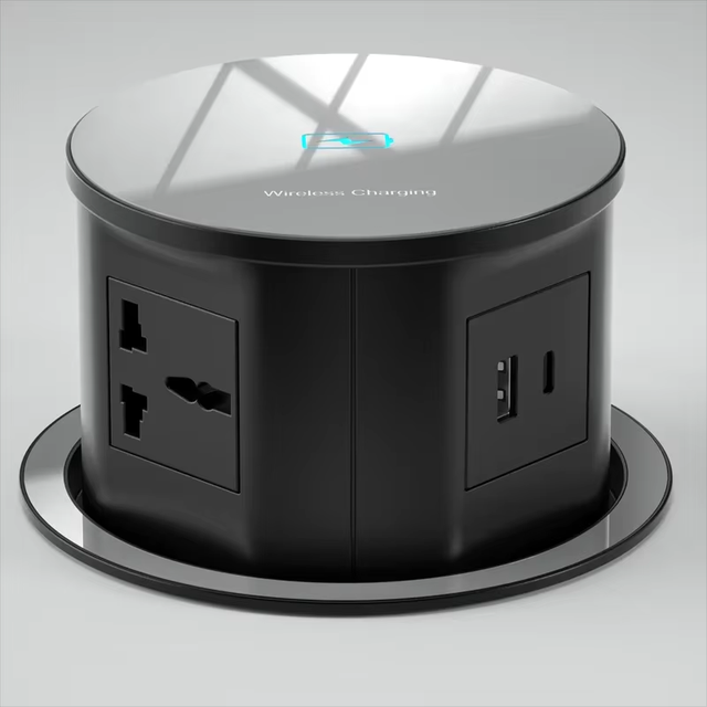 US Pop up Power Strip Lifting Tower USB-C Socket for Home Office Kitchen Island Power Outlets