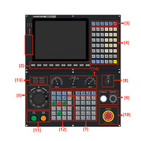 Operación profesional 4-Axis Linkage Control numérico Torno Cnc Controlador de torno de madera