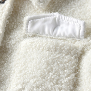 Vêtements d'hiver en gros pour enfants, manteaux blancs de marque pour bébés filles avec doublure en polaire de Chine - Product Image 4