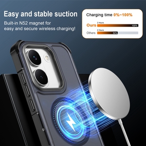 Funda Protectora Híbrida 2 en 1 Resistente a Impactos con Carga Magnética para Xiaomi Poco <span class=keywords><strong>X8</strong></span> <span class=keywords><strong>Pro</strong></span> 5G, Gran Venta - Product Image 2