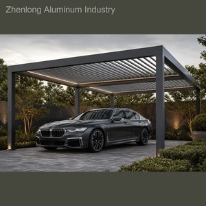 Pergola automatique en aluminium avec toit à lamelles et système de brumisation 4x3m, gazebo extérieur pour climatisation en climat tropical - Product Image 3