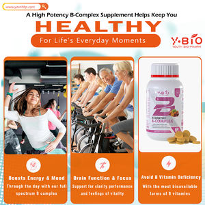 8 vitamines hydrosolubles de haute pureté, complément alimentaire pour le soutien immunitaire des adultes, 60 comprimés/flacon, fabricant d'origine - Product Image 2