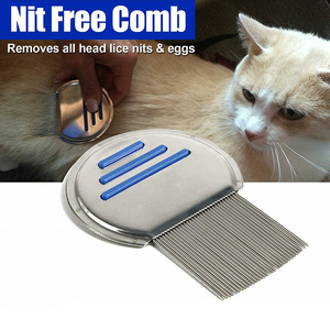Peines de acero inoxidable de alta densidad para mascotas al por mayor, para limpieza de pelo y eliminación de pulgas y piojos - Product Image 3