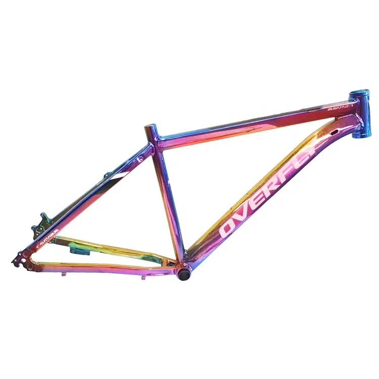 Dağ bisikleti için renkli boya ile parlak boya bisiklet iskeleti Hi-ten çelik çerçeve