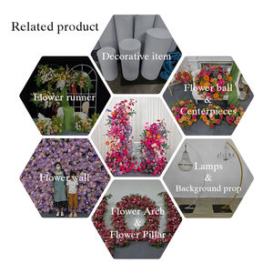 Flores Artificiales Realistas de Seda en Tonos Profundos de Morado y Naranja para Decoración de Bodas y Fiestas - Product Image 5