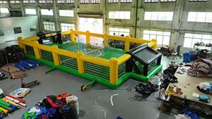 Terrain de football gonflable de sport en plein air en PVC personnalisé de 0,55 mm d'épaisseur, amusement pour enfants, installation facile, capacité de 1000 kg, <span class=keywords><strong>château</strong></span> CE - Product Image 3