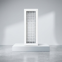 Grille de ventilation linéaire mince à surface lisse avec clip à ressort, diffuseur en aluminium à double déflection, sans bruit de vent, pour la décoration intérieure