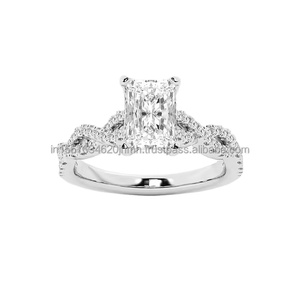 Igi/gia แล็บตัดเพชรวินเทจ14K สีเหลืองแหวนแต่งงาน/งานหมั้นใส่ได้ทั้งชายและหญิงสีขาวทองคุณภาพดีสำหรับงานปาร์ตี้ครบรอบ-คุ้มค่า - Product Image 1