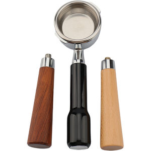 Schwarzer 58mm 2-Ohr Siebträger Kaffee Werkzeuge Espresso Bottomless Siebträger 58mm für Gaggia - Product Image 6