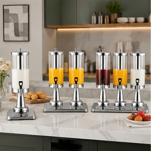 Dispensador <span class=keywords><strong>de</strong></span> Bebidas Doble Tanque Transparente para Buffet, Máquina <span class=keywords><strong>de</strong></span> Té y Jugos para Hotel, Dispensador <span class=keywords><strong>de</strong></span> <span class=keywords><strong>Cerveza</strong></span> y Bebidas Calientes para Fiestas y Restaurantes - Product Image 5