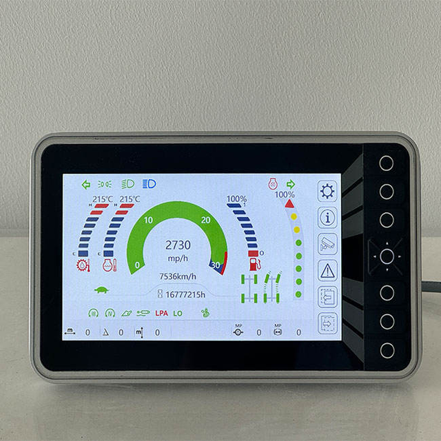 7 Inch HMI Industrial 2 CANBUS Display with IO Logical Control Programming Linux System Waterproof Mining Equipment DL-DIS70